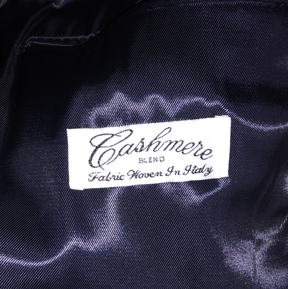 Cashmere Blend Men's Trench Coat XL